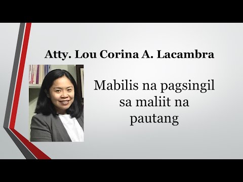 Video: Paano Makolekta Ang Isang Utang Mula Sa Isang Ligal Na Entity