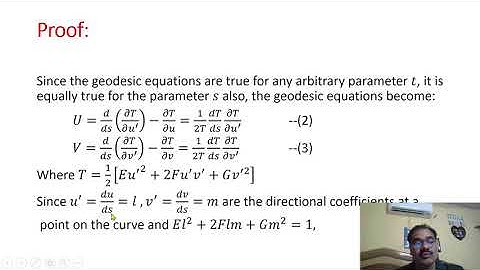 CANONICAL GEODESIC EQUATIONS: Prof.Ravi Kant Mishra