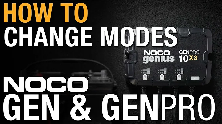 Noco GEN and GENPRO How To Charge Modes