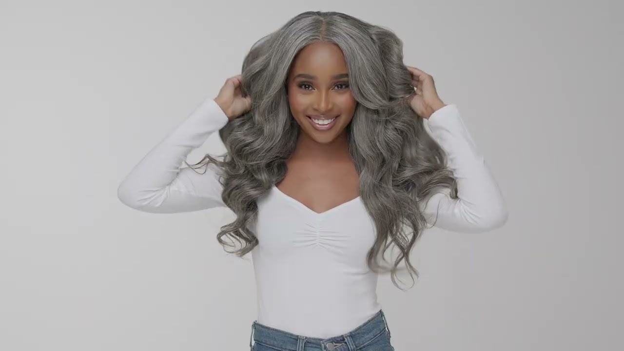Pure Gray Hair Extensions