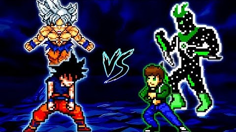 Son Goku DBS V7 OP (all form) VS Ben 10 Ultimate Alien V2 OP (all form) in Jump Force Mugen