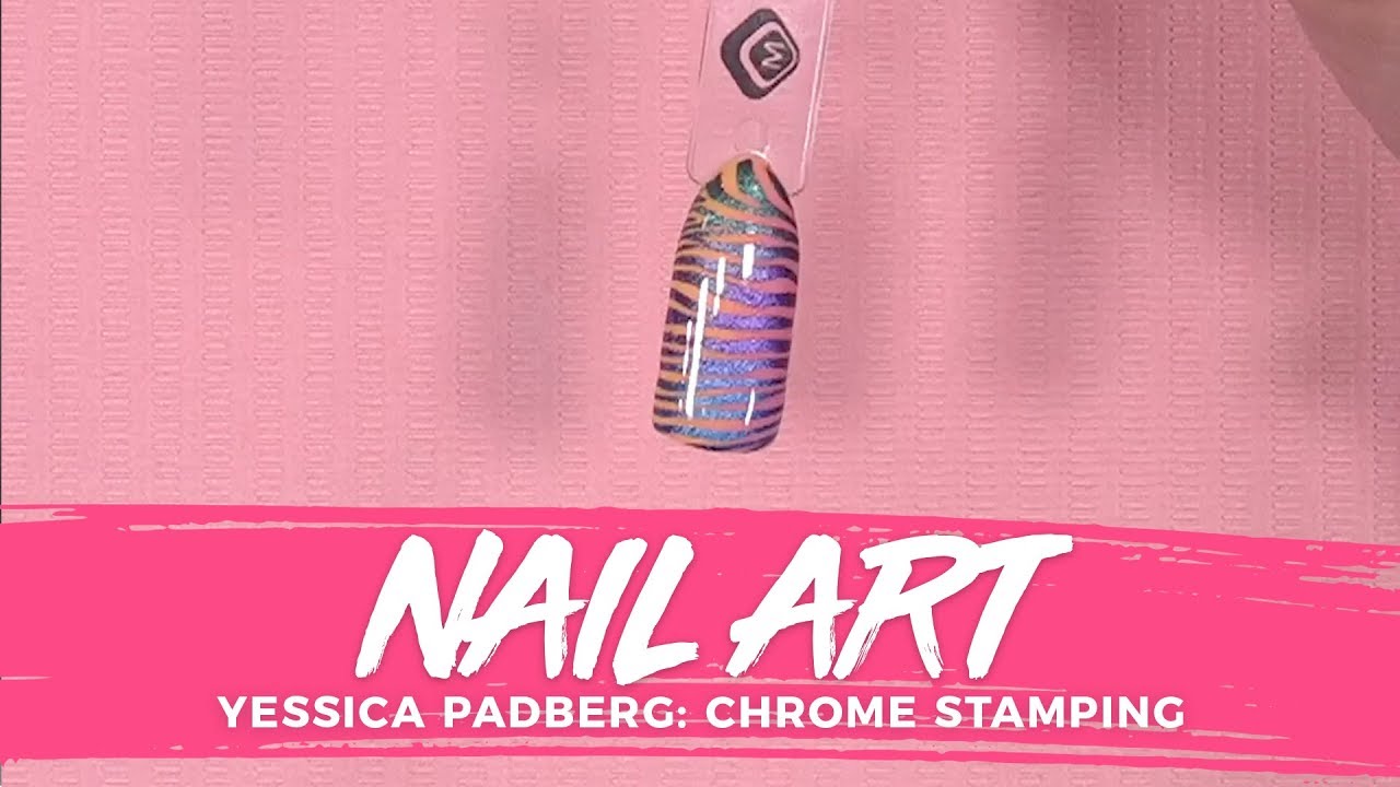 Nail Art by Yessica Padberg: Zebra Chrome Stamping