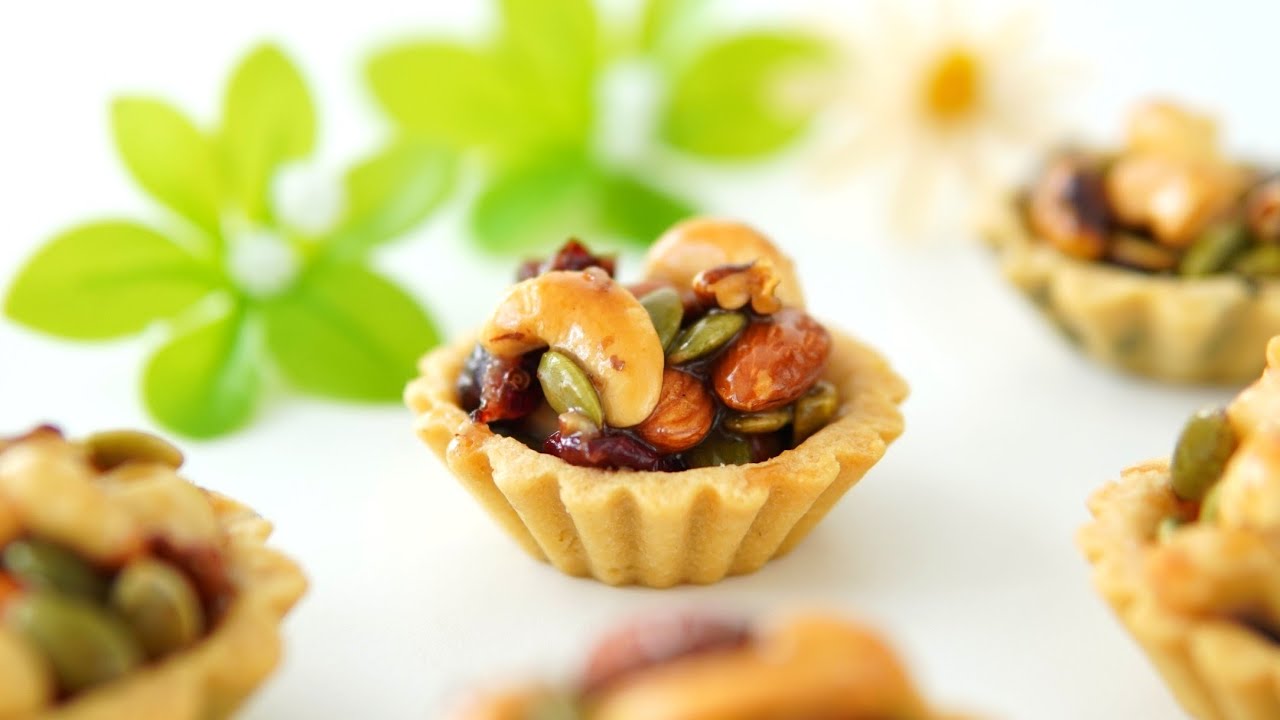 Карамельно-ореховая Тарт ~ полный орехов представлять полный благословений ❤ (Caramel Nut Tart)