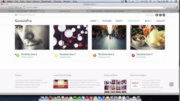 Genesis - Create Portfolio and Blog Pages