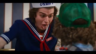 Steve And Dustin Reunite Stranger Things Movie Clip Bro