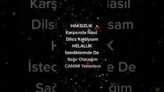 Tek Helal Etmeyeceğim Sevgim Iki Cihanda Allah Sorsun Hesabını.