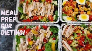 Easy Healthy Lunch Ideas | Salad Meal Prep For Weight Loss