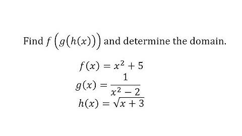 Composition of Three Function and the Domain.