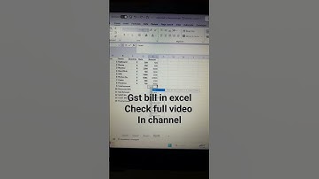 Create Gst Bill in excel // full video in channel #exceltipsandtricks #exceltipsandtricks