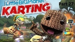 Let's Play LittleBigPlanet Karting part 27 - Eve's Asylum - Firebug Circuit