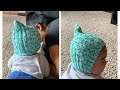 Baby hat knitting// baby pointy hat knitting// baby woolen hat