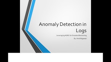 Anomaly detection in Logs