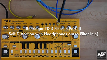 Behringer TD-3 (Yellow Limited Edition) Filter In Part III - Distortion/Overdrive from Phones Jack