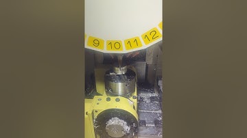 Fanuc Robodrill milling on 3 axis at Nikken 2-axis table. SCALMAX Poland. #milling #CNC #poland