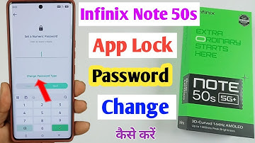 How to change app lock password in infinix note 50s / infinix note 50s change app lock password
