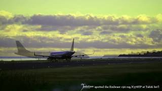The Embraer 190 VIP reg N378TP was at Tahiti Int l