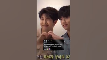 jk: my first and last role model "Namjoon hyung"