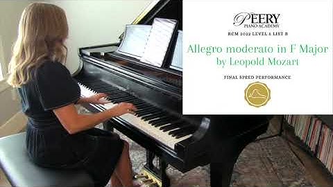 Allegro moderato in F Major by Leopold Mozart (RCM Level 5 List B 2022 Celebration Series)