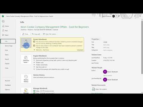 13-3. Share and collaborate: Password protect workbook