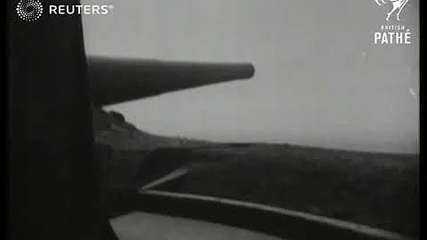 U.S.A.: 16" San Francisco Harbour Defence Guns Firing. (1941)