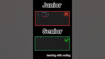 Junior Vs Senior|nobe Vs pro html coding #coding #coder #html #htmltutorial #funny #viral