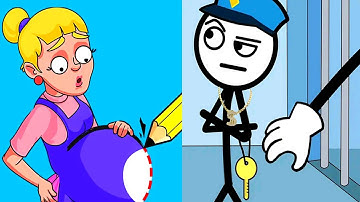 Draw Puzzle vs Thief Puzzle - Satisfying ASMR Walkthrough Funny Gameplay Android , iOS