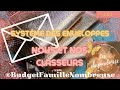  on refait un tour dans nos classeurs et notre organisation  systme des enveloppes