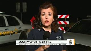 Fires destroy dozens of homes in Texas, Okla.