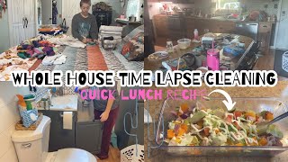 ✨NEW✨ whole house time lapse clean | small house clean with me | lunch recipe