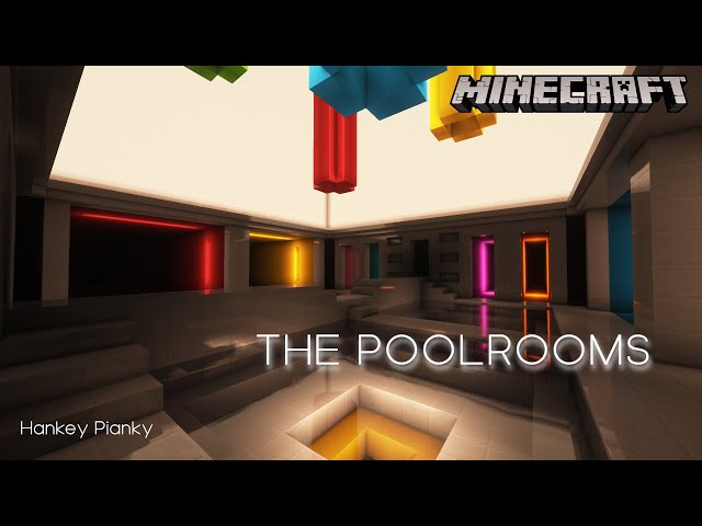 Backrooms level 37: The Poolrooms Recreated in Minecraft in 2023