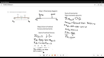 Analysis of beams Ngobeni SL Problem 2