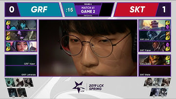 SKT vs GRF Game 2 FULL Week 7 Day 2 |SK Telecom T1 vs Griffin| LCK Spring Split 2019