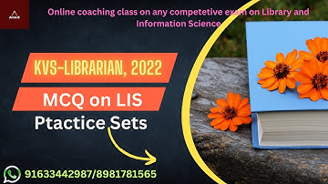 MCQ on Library and Information Science Part-1 | Practice Sets-3 | Objective | KVS- LIBRARIAN 2022