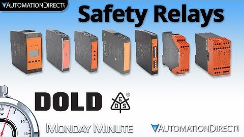 Dold Safety Relay - Standstill Monitoring/Safety Relay from AutomationDirect