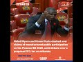 Ndindi and Kimani clashed over claims of manufactured public participation on the Finance Bill 2026.