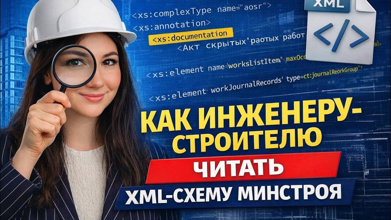Как инженеру-строителю читать XML-схемы Минстроя