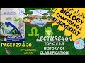 9th Biology New Book 2025,Chapter#2, BIODIVERSITY, Page#29,30, History of classification