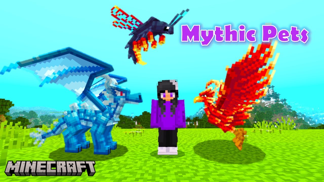 Taming Mythical Pets in Minecraft / Mythical Pets Addon - YouTube