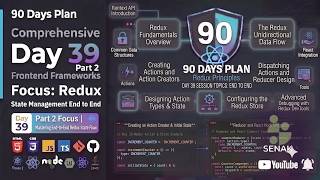 🔥 Day 39 Part 2 - React - 90 Days Plan | React Redux, Store, Actions, Reducers, Middleware, Thunk 🚀