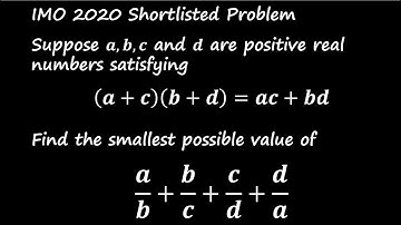 IMO 2020 Shortlisted Problem | Solved Using AM-GM Inequality