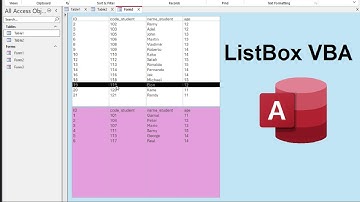How send data from table to another using ListBox in forms Microsoft  access database