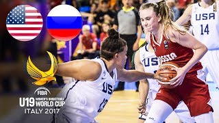 USA 🇺🇸 v Russia 🇷🇺 - Classic Full Games | FIBA Women's U19 World Cup 2017