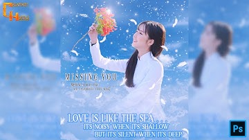 Missing You Movie Poster/Book Cover | Photoshop Manipulation Tutorial