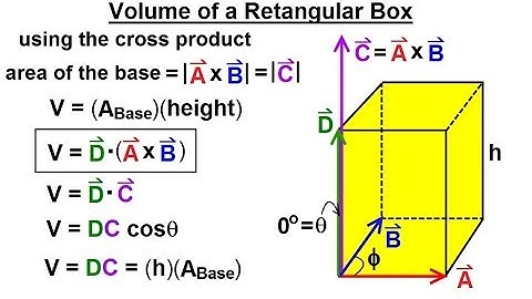 Calculus 3: Vector Calculus in 3-D (28 of 35) Volume of a Rectangular Box