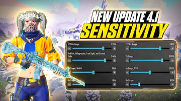 New Update 4.1🔥Best Sensitivity Code + Control Settings Pubg Mobile /Bgmi Sensitivity 2025