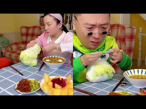 Prank on my husband:A simple action of putting money in it made Lao Yang choose the cabbage himself.