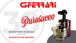 Estrattore Purosucco G20072 by G3 Ferrari [Main Features] - YouTube