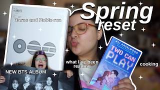 spring reset | cleaning, new BTS Album, book shopping🌷