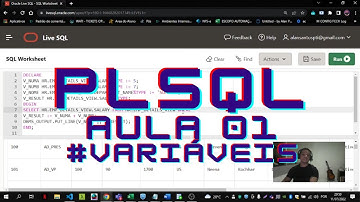 #PLSQL Aula 1 Completa Grátis #Variáveis