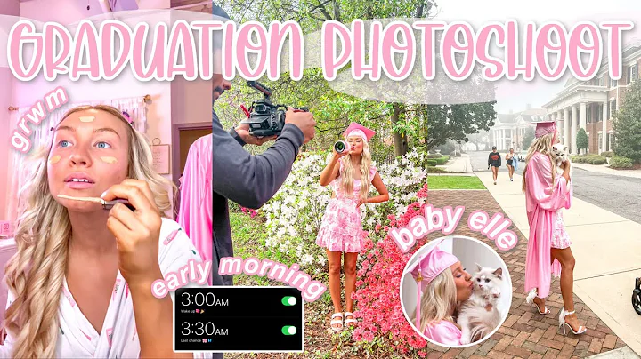 COLLEGE GRADUATION PHOTOSHOOT | Pink Cap & Gown!! ...